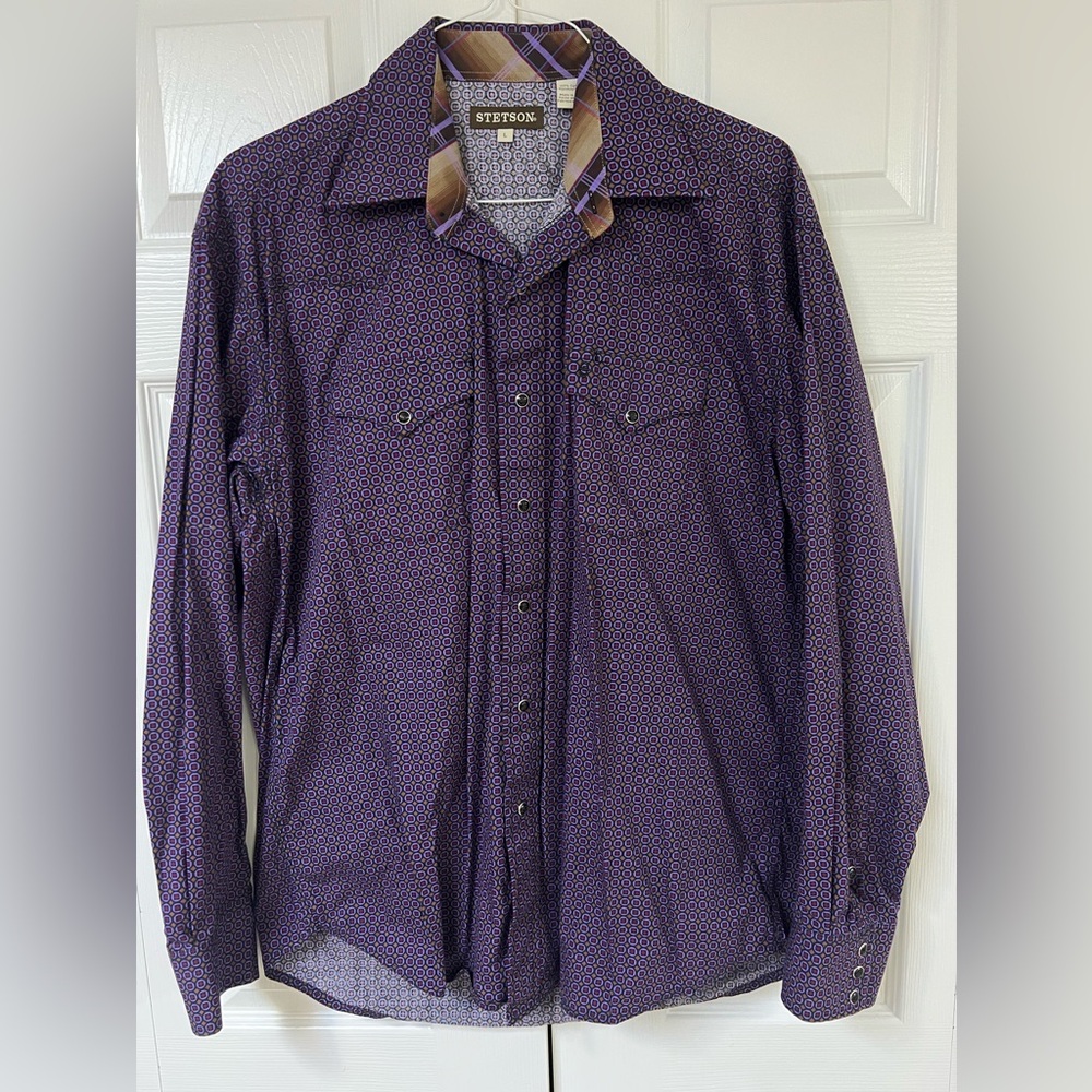 Stetson western shirt, large